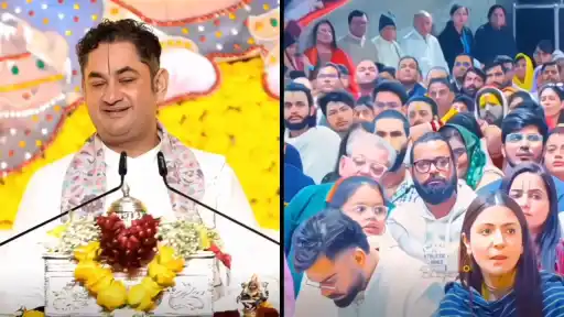 Pundrik Goswami Maharaj praised Virat Kohli and Anushka Sharma for visiting Vrindavan and showing devotion to Lord Krishna. 