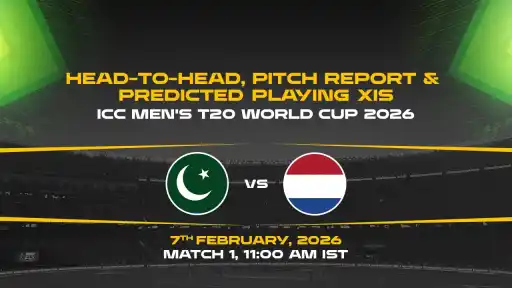 ICC Men's T20 World Cup 2026, Match 1: PAK vs NED