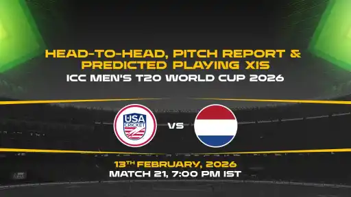 ICC Men's T20 World Cup 2026, Match 21: USA vs NED