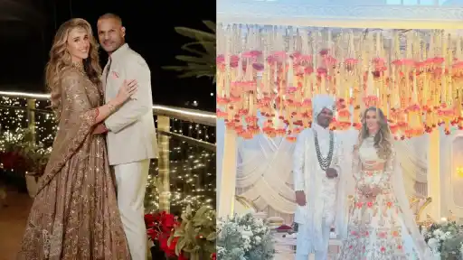 Former Indian cricketer Shikhar Dhawan married his Irish girlfriend Sophie Shine in a private Indian-style wedding in Delhi-NCR