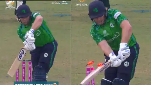 Nathan Ellis bowled Ross Adair