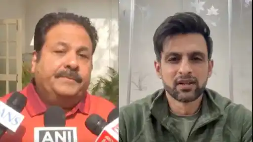 Rajeev Shukla and Shoaib Malik