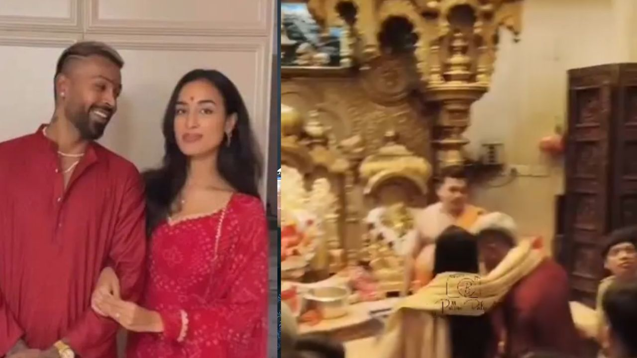 Hardik Pandya and Mahieka Sharma spotted at Siddhivinayak temple ahead of IND vs ENG T20 World Cup Semi-Final