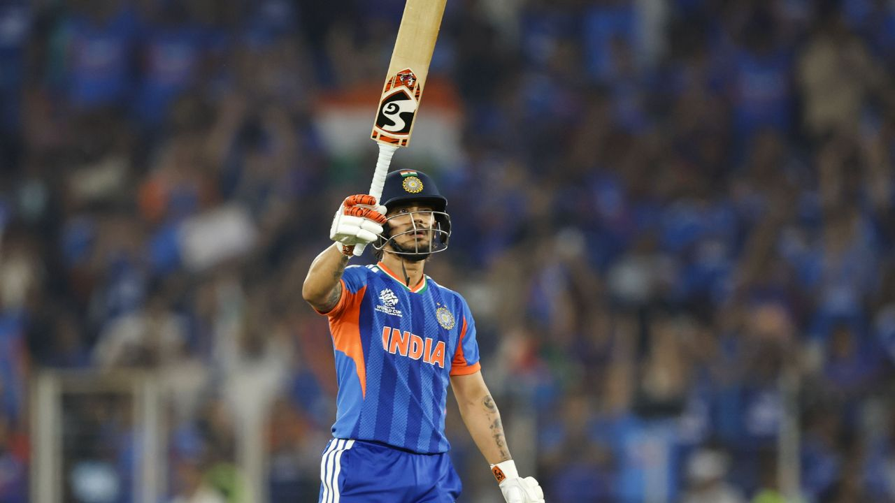 Ishan Kishan smashed a 23-ball half-century in the IND vs NZ final at Narendra Modi Stadium, helping India build strong momentum for a 250+ score.