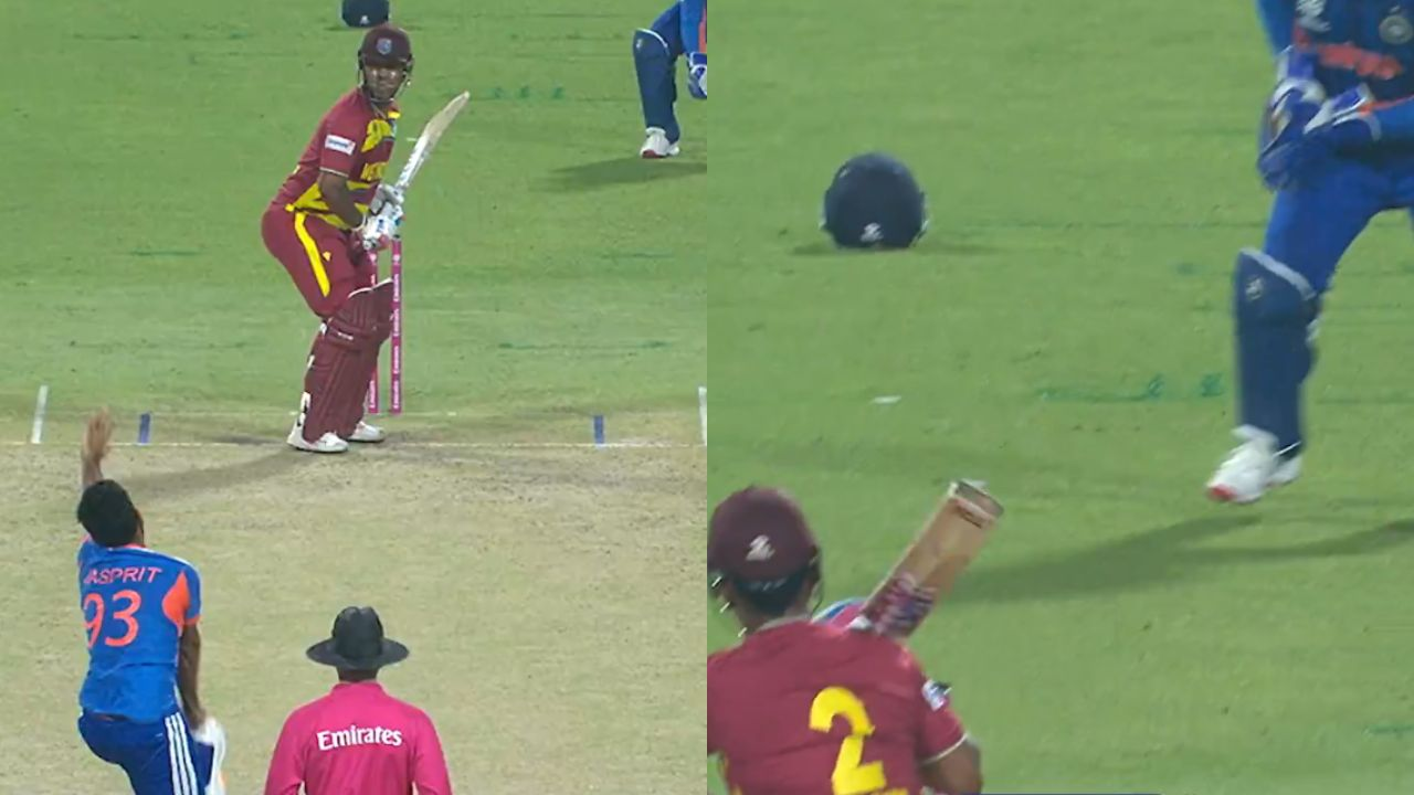 Jasprit Bumrah gets Shimron Hetmyer caught behind in IND vs WI Super 8 clash