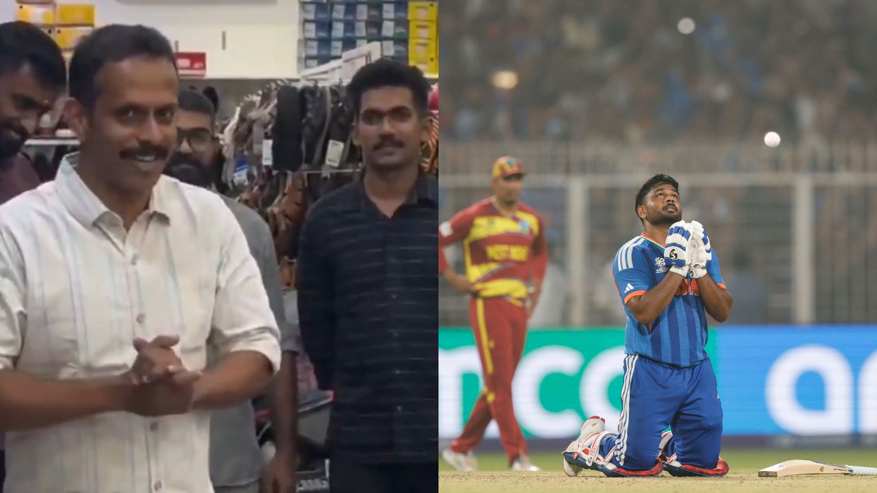 Kerala shop owner rewards staff with cash after Sanju Samson’s heroics in IND vs WI Super 8 match