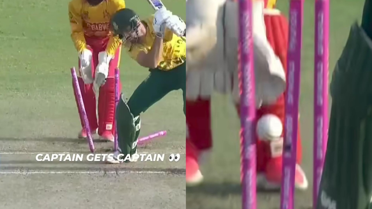 Sikandar Raza dismisses Aiden Markram for four