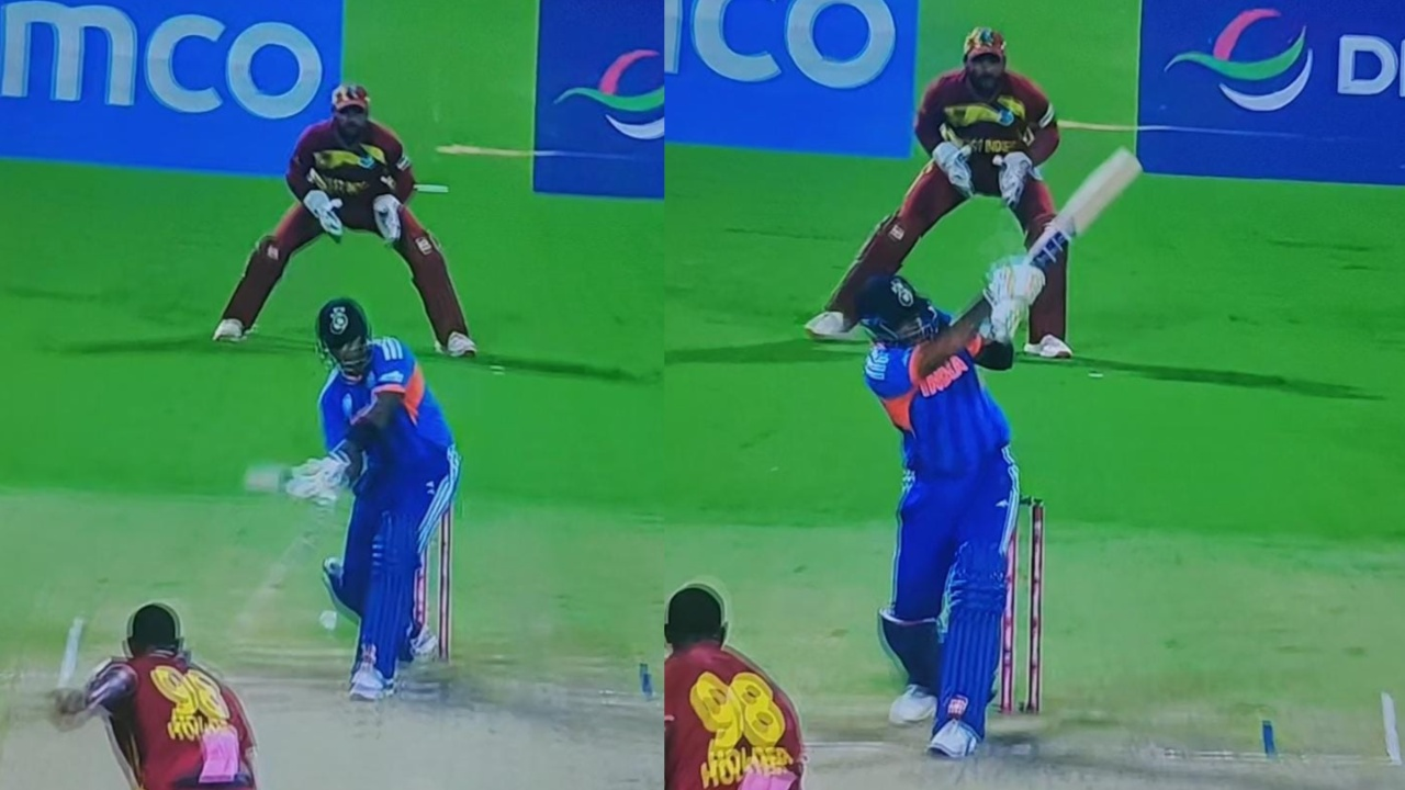 Suryakumar Yadav plays Supla shot for six