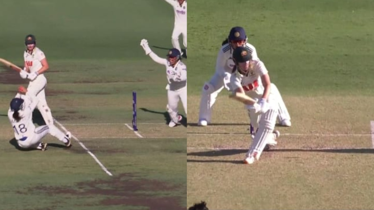 Smriti Mandhana's superb reflexes dismisses Tahlia McGrath