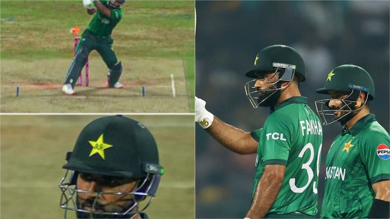 Fakhar Zaman dismissed for 84 runs. 