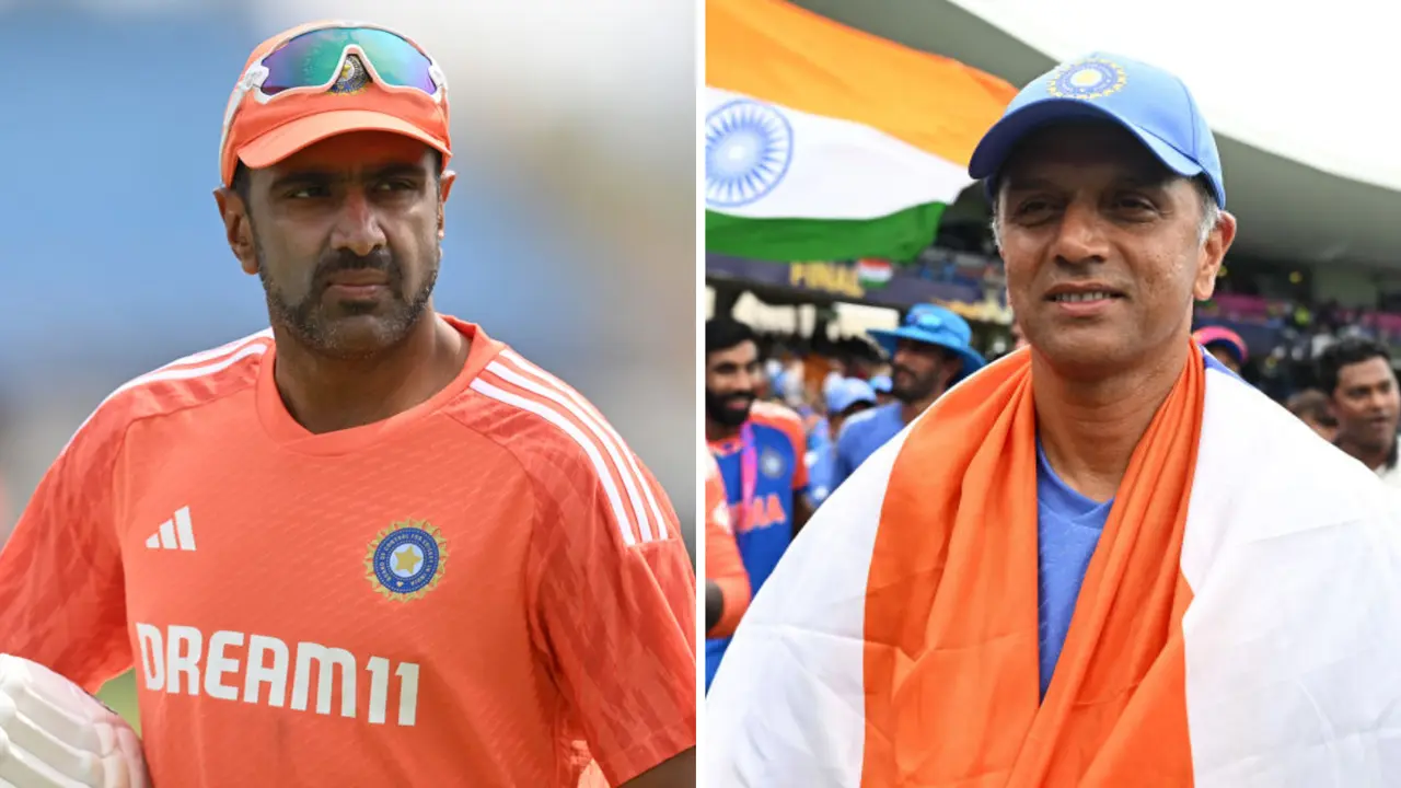 Ravichandran Ashwin and Rahul Dravid