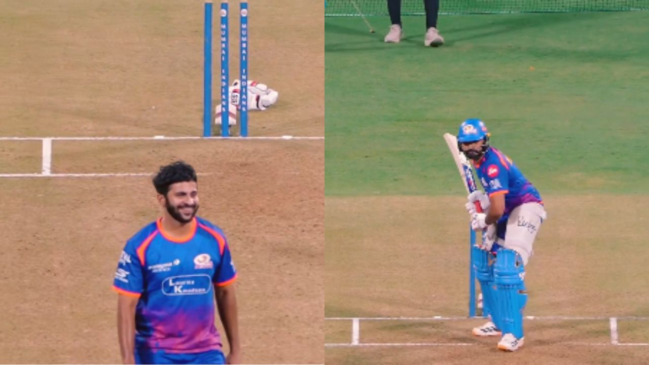 Mumbai Indians stars Rohit Sharma and Shardul Thakur gear up for IPL 2026 with intense practice sessions