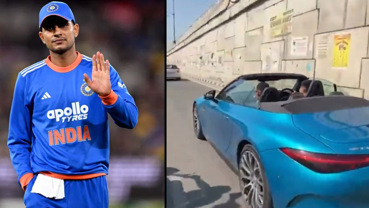 Shubman Gill was recently seen driving his convertible Mercedes in Kharar, Punjab, after he was left out of the ICC Men's T20 World Cup 2026 due to poor form