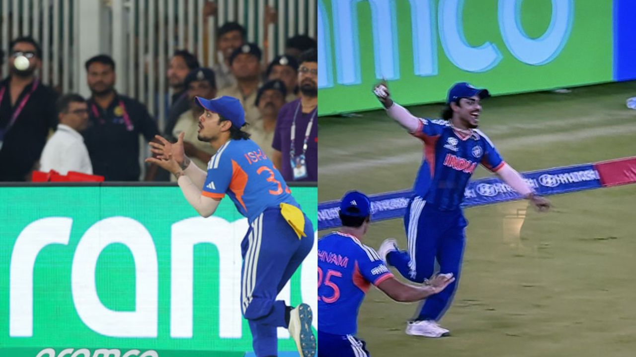Ishan Kishan pulls off a spectacular catch to dismiss Tim Seifert in IND vs NZ T20 World Cup 2026 Final