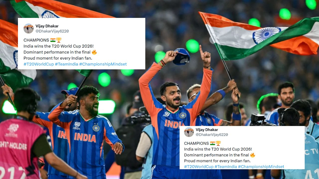 Fans erupt as India beat New Zealand to win T20 World Cup 2026