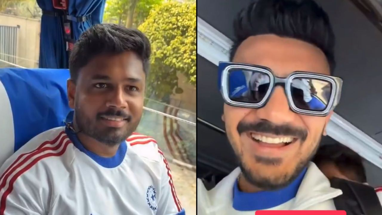 Axar Patel pulls Sanju Samson’s leg after match-winning 97 vs WI