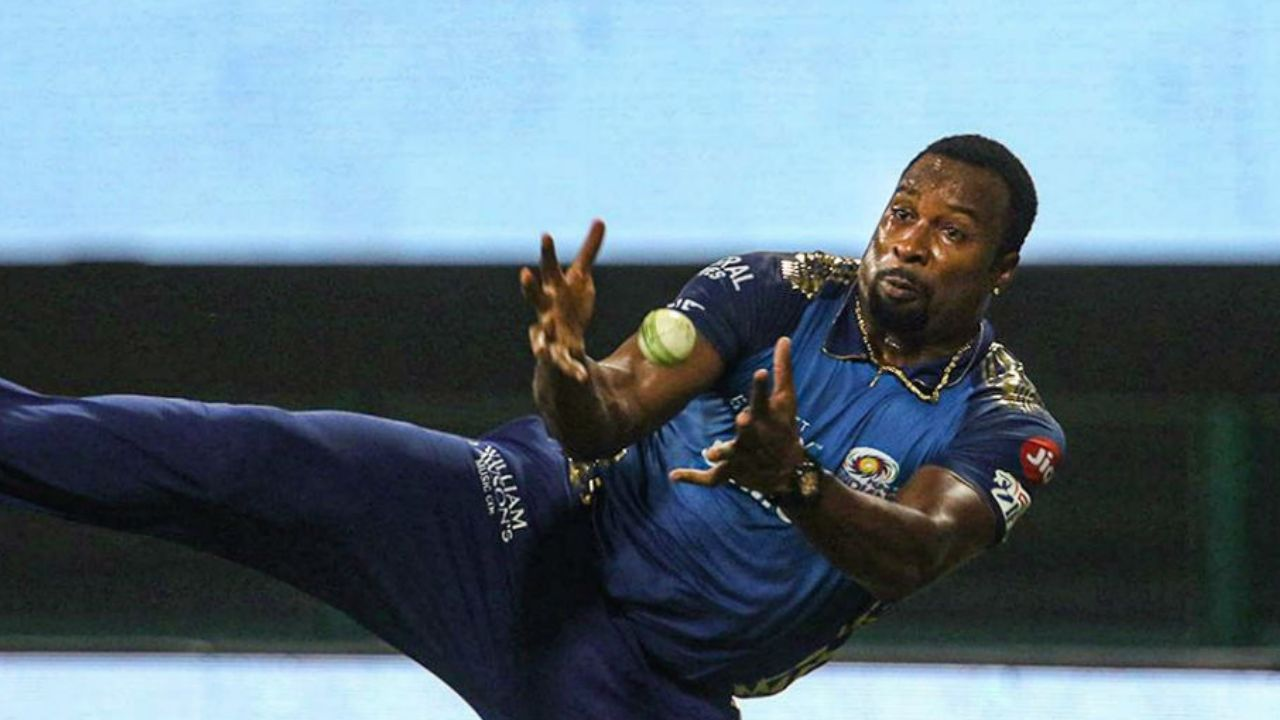  Kieron Pollard, was a star fielder for the Mumbai Indians 