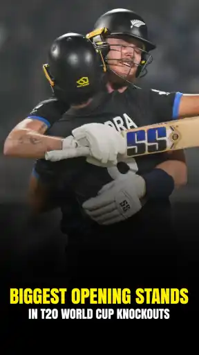 Biggest Opening Partnerships in T20 World Cup Knockouts