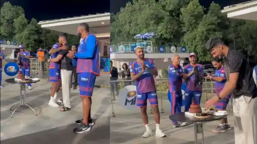 Allah Ghazanfar celebrated his birthday with Mumbai Indians teammates ahead of IPL 2026