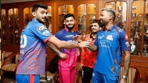 Axar Patel, Riyan Parag, Hardik Pandya and Ishan Kishan