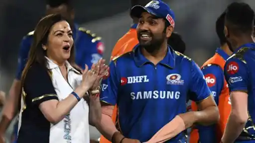 Nita Ambani and Rohit Sharma