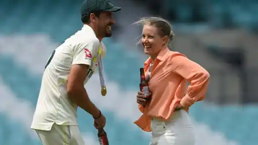 Mitchell Starc and Alyssa Healy