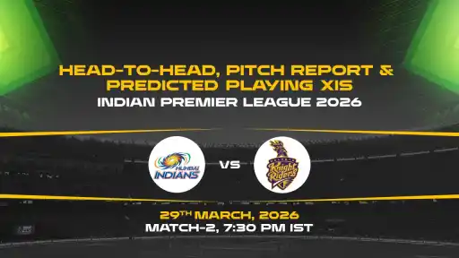 IPL 2026, Match 2: MI vs KKR
