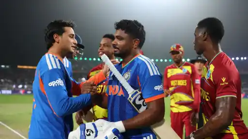 India pulled off a massive chase of 196 in a virtual knockout against the Shai Hope-led West Indies side.