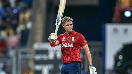 Jacob Bethell scored the second-fastest hundred in T20 World Cups during the semifinal against India at the Wankhede Stadium in Mumbai
