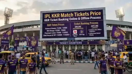 KKR match ticket price
