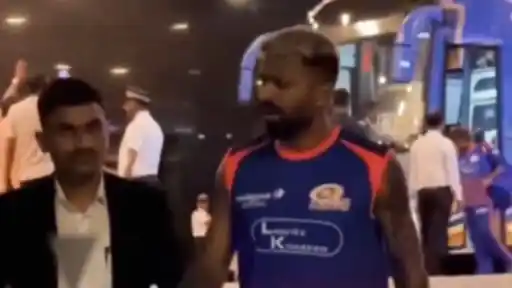 Watch: MI captain Hardik Pandya celebrated first win in IPL 2026 with long drive in his Ferrari