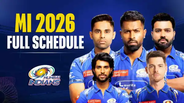 Mumbai Indians IPL 2026 Schedule