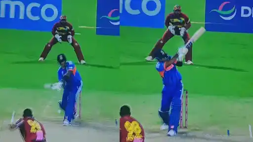 Suryakumar Yadav plays Supla shot for six