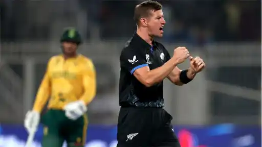 Cole McConchie's two-wicket over