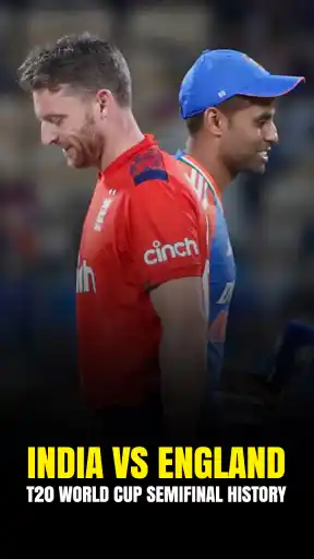 India vs England T20 World Cup Semifinal History