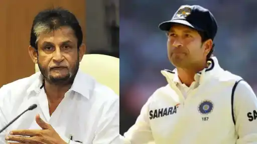 Sachin Tendulkar and Sandeep Patil