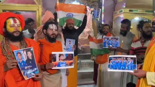 Saints in Ayodhya offer special prayers for India national cricket team ahead of the ICC Men's T20 World Cup 2026 final vs New Zealand national cricket team in Ahmedabad.