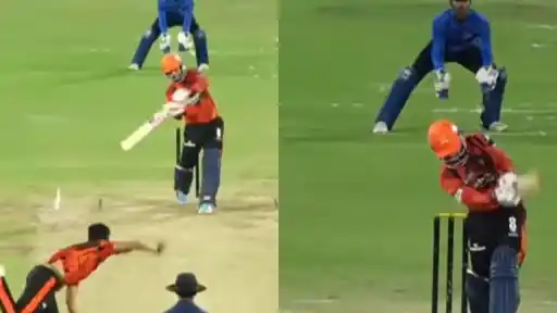 Salil Arora set the internet on fire with his explosive hitting during a Sunrisers Hyderabad practice session 