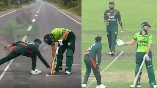 Salman Agha run out