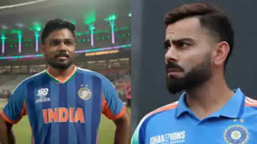 What a remarkable tournament from the most well deserved man of the tournament: Virat Kohli on Sanju Samson