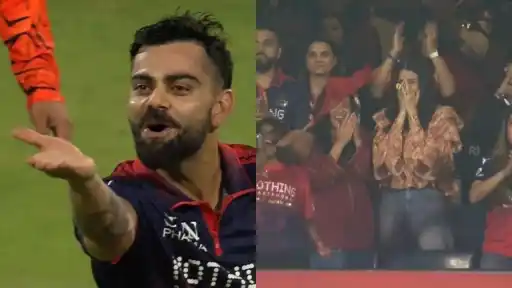 Watch: Virat Kohli gives flying kiss to wife Anushka Sharma after win in RCB vs SRH IPL 2026 opener