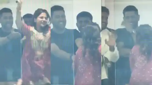 MS Dhoni stopped Sakshi from celebrating after a bump catch off Jasprit Bumrah in the IND vs ENG T20 World Cup 2026 semi-final at Wankhede Stadium.