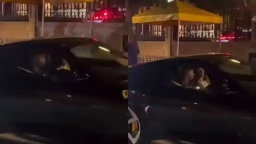 Hardik Pandya flaunting his new car
