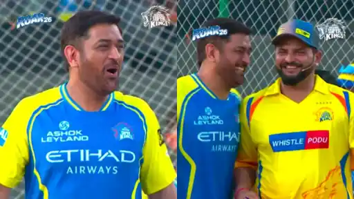 MS Dhoni and Suresh Raina spotted together