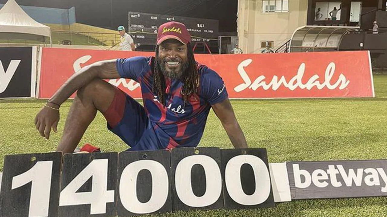 Chris Gayle 14000 t20 runs