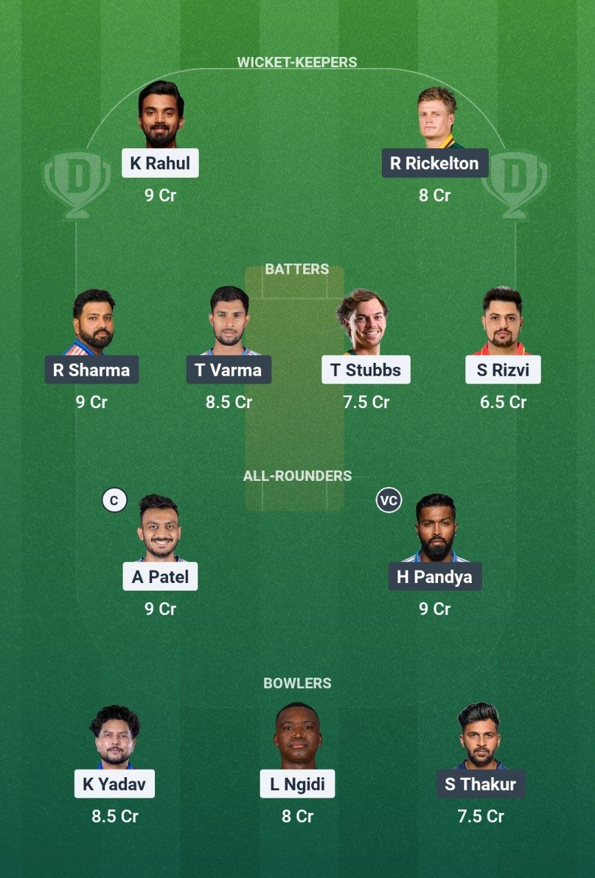 DC vs MI Dream11 Prediction