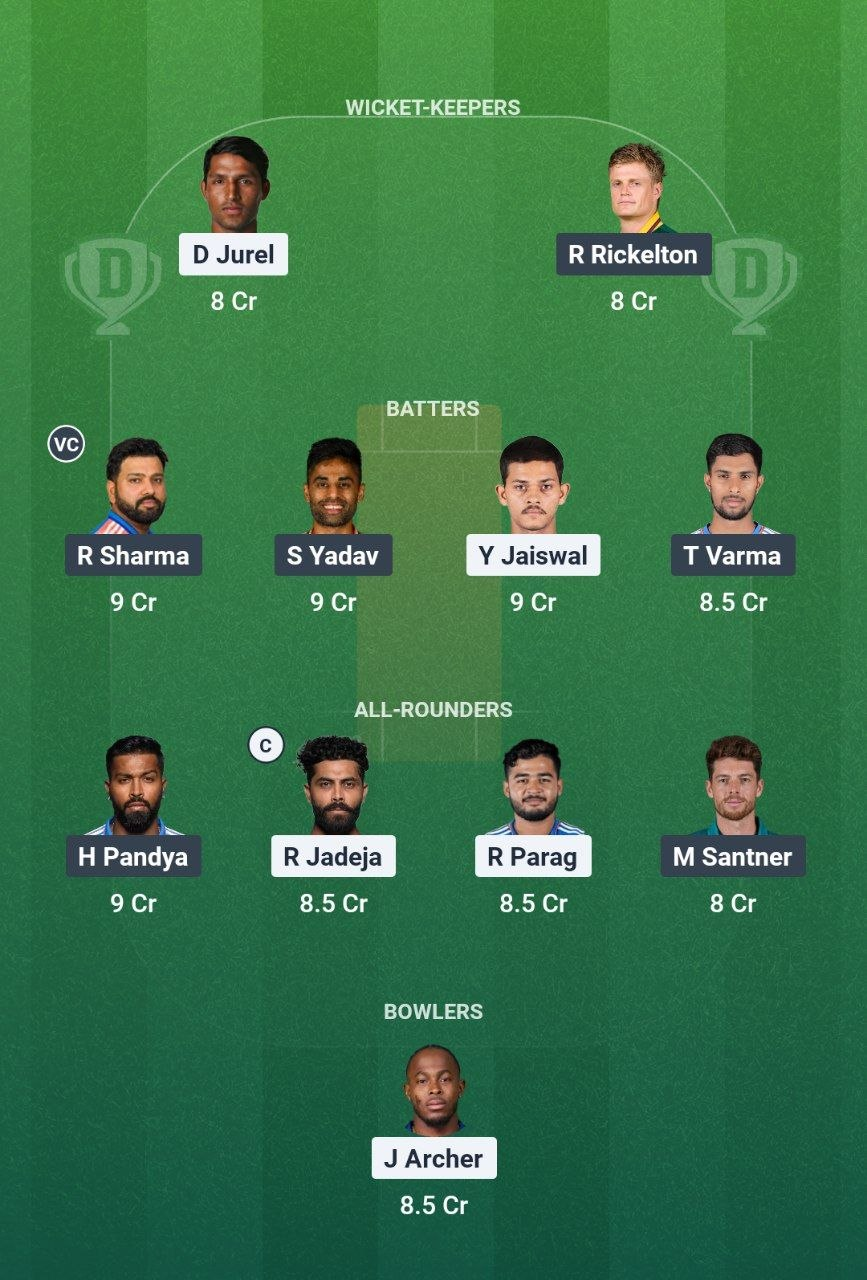 RR vs MI Dream11 Prediction
