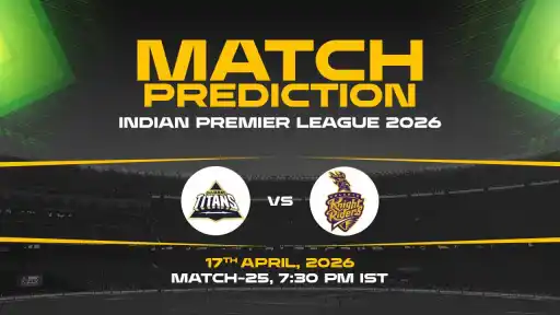 GT vs KKR today match prediction IPL 2026