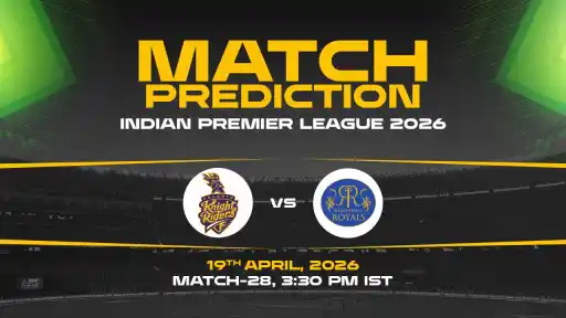 KKR vs RR today match prediction IPL 2026