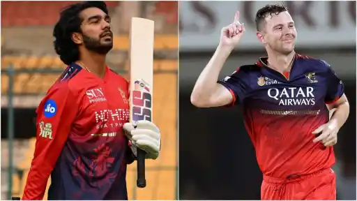 Josh Hazlewood and Venkatesh Iyer RCB